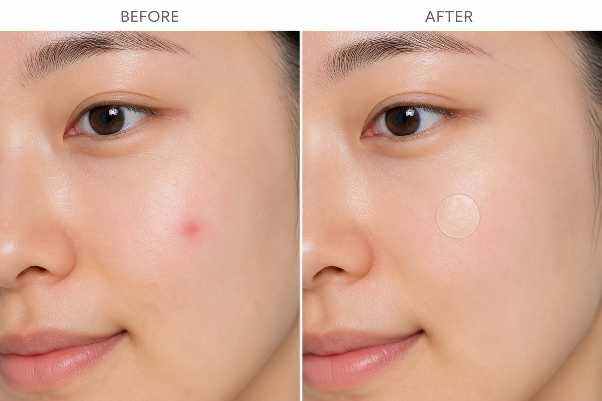 Clear Round Hydrocolloid Acne Patches